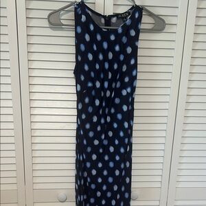 J. Crew Blue and White Maxi Dress